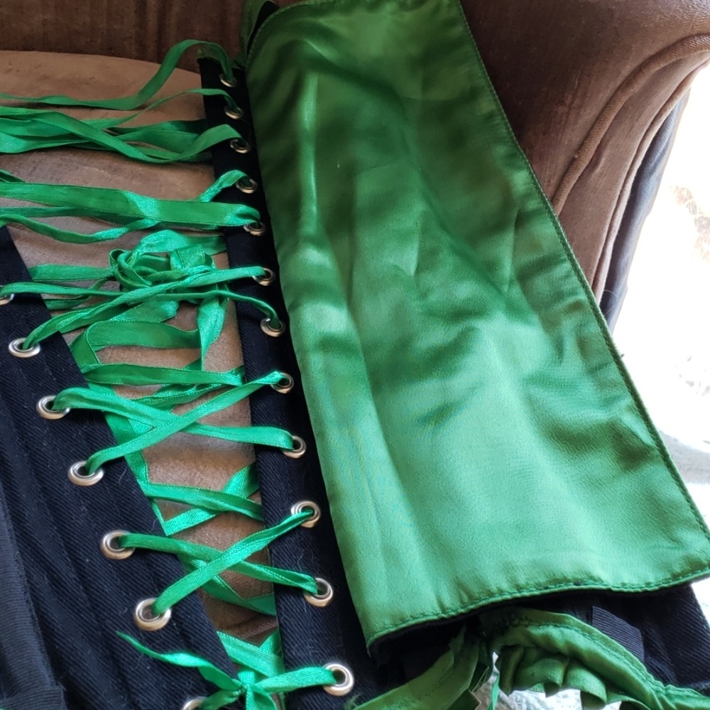 Handmade metal boned corset
